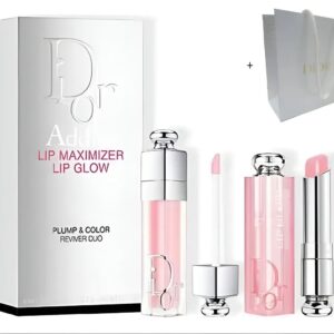New Dior Labial Set Travel Duo Lip Glow + Lip Maximizer