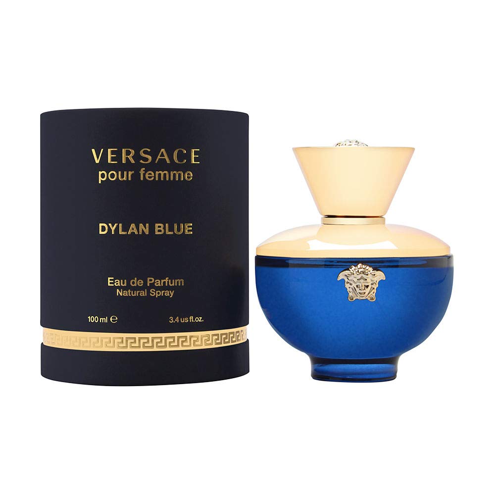 51EQWZagAkL Versace Dylan Blue Pour Femme 3.4 oz Eau de Parfum Spray - Imagen 1