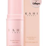 KAHI - Wrinkle Bounce Multi Balm, bálsamo hidratante todo en uno, crema para ojos, crema para el cuello, base de maquillaje y bálsamo hidratante facial en barra, edición Max Usage, 9 ml