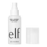 e.l.f. Dewy Coconut Setting Mist, Spray fijador de maquillaje para hidratar y acondicionar la piel, infundido con té verde, vegano y libre de crueldad, 2.7 onzas líquidas
