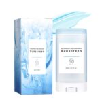 Palo de crema solar con Centella SPF50+ PA ++++ - Barra solar hidratante impermeable, ligera, protección UVA UVB, amplio espectro para rostro y cuerpo (1 unidad)