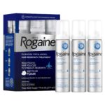 Rogaine para hombres 5% Minoxidil para hombres en espuma, crecimiento clínicamente probado para cabello adelgazado, tratamiento tópico para la pérdida de cabello, aerosol tópico sin perfume