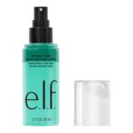 e.l.f. Power Grip Spray de ajuste de maquillaje Dewy, niebla ultra fina hecha con ácido hialurónico, fija el maquillaje para un acabado hidratado y brillante, vegano y libre de crueldad