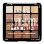 NYX PROFESSIONAL MAKEUP - Paleta de maquillaje profesional, sombras de ojos Ultimate Shadow, tonos neutro cálido