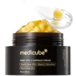 medicube Crema cápsula con vitamina C profunda | Liposoma Vitamina C Golden Capsule para una piel radiante y de aspecto firme | Textura de gel hidratante brillante | Cuidado de la piel coreano, 55 g