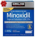 KIRKLAND Minoxidil 5% Extra Strength para el Crecimiento del Cabello en Hombres, Suministro para 6 Meses